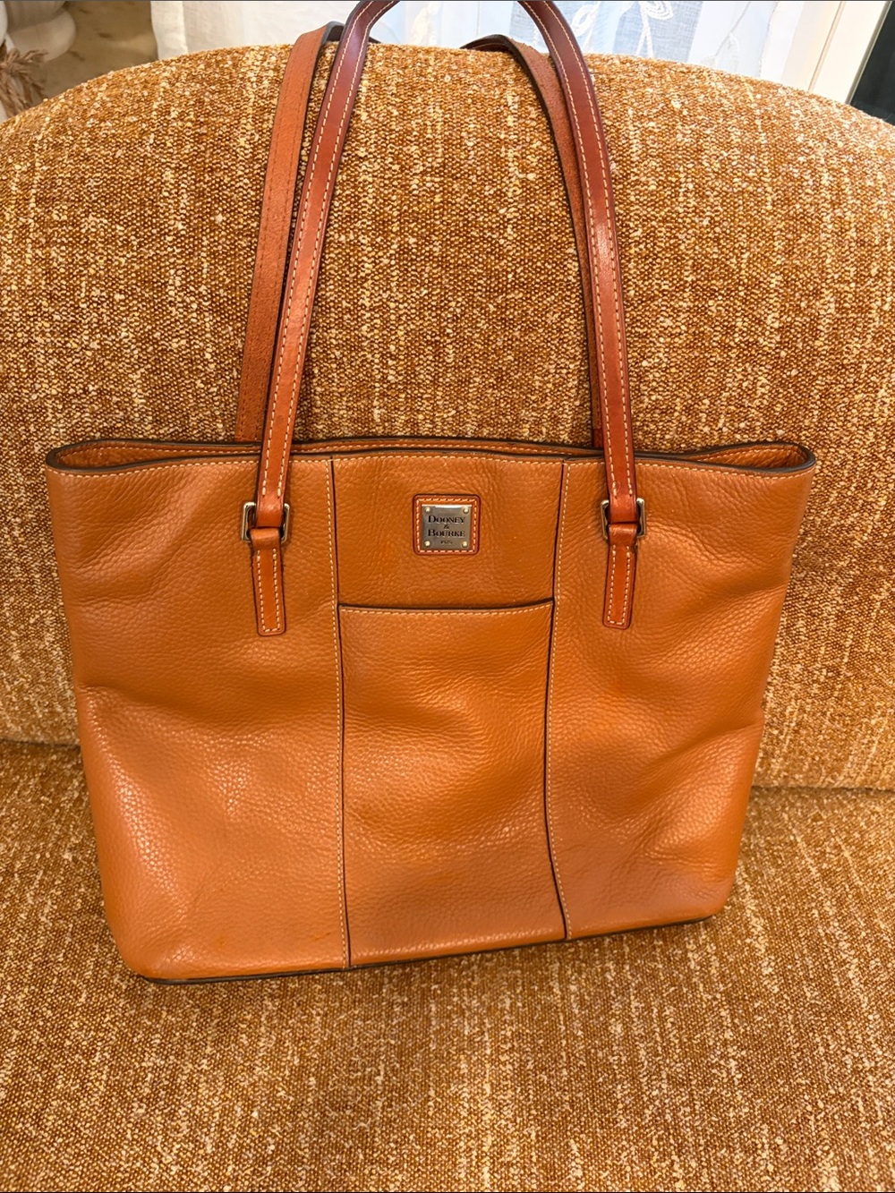 Dooney & Bourke Cognac Leather Tote Bag